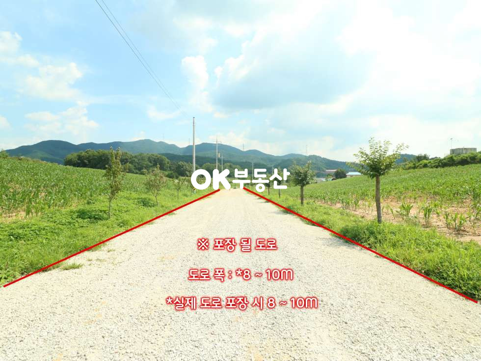 충남 아산시 도고면 금산리 아산토지매매 도고온천역 자차 1 ~ 2분 소요 전원주택단지로 조성 되는 토지 [ 임야 : 6439평 / 도로 : 1463평 ) 매매 매물번호 13564 사진 4