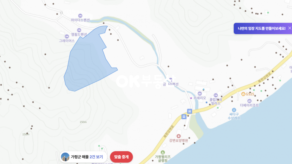 경기 가평군 가평읍 금대리 북한강 줄기와 가까운 가평임야 매매 매매 매물번호 17167 사진 11