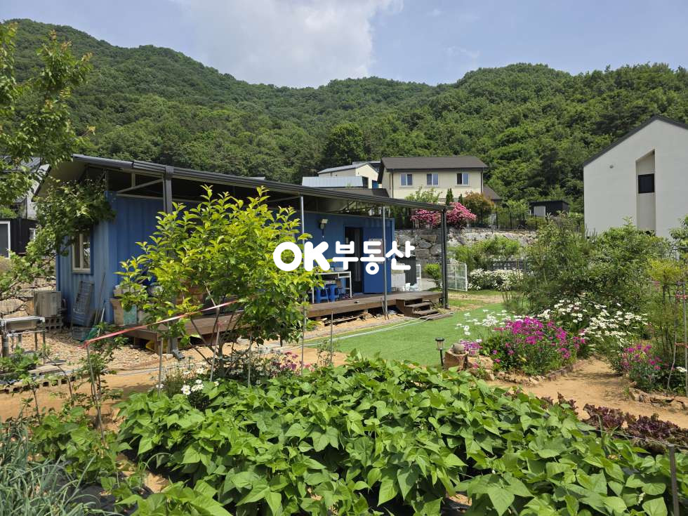 충남 아산시 배방읍 회룡리 5도2촌 배방읍 고급전원단지내 힐링아지트 매매 ☆컨테이너 하우스 + 잘 가꿔진 텃밭 통째로 가져 가세요!!☆ 토목공사 No, 기반시설 완비 매매 매물번호 18388 사진 1